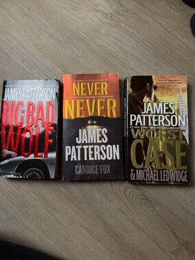 James Patterson Paperback Books - Big Bad Wolf, Never Never, Worst Case Novels